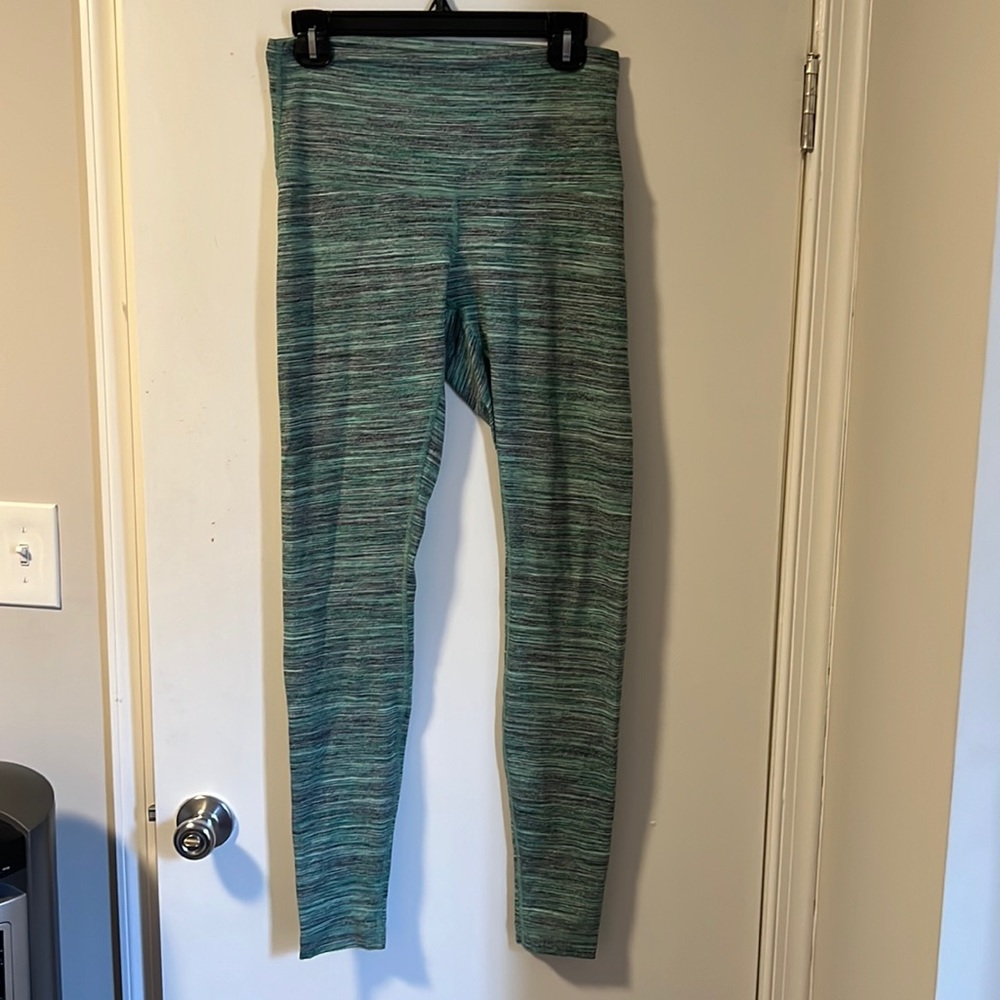Lululemon green pattern leggings